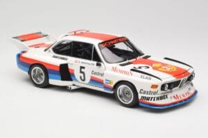 BMW 3.5 CSL E9 Gr.5 #5 S. Manhalter Winner Havirov Interseries 1977 Minichamps 1:18 180772005 Kovina – slika 6 od 8