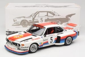 BMW 3.5 CSL E9 Gr.5 #5 S. Manhalter Winner Havirov Interseries 1977 Minichamps 1:18 180772005 Kovina – slika 8 od 8