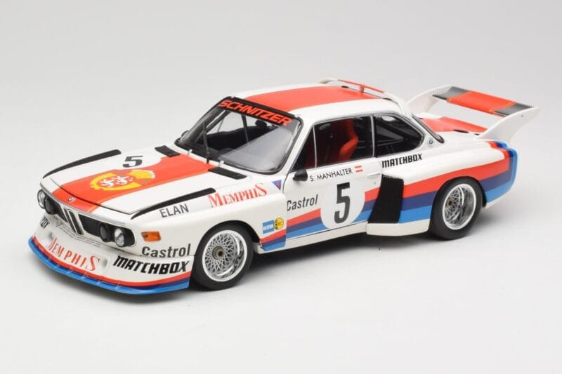 BMW 3.5 CSL E9 Gr.5 #5 S. Manhalter Winner Havirov Interseries 1977 Minichamps 1:18 180772005 Kovina