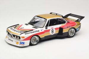 BMW 3.5 CSL E9 Hermetite #8 J. Fitzpatrick / T. Walkinshaw 1000 km Nurburgring 1976 Minichamps 1:18 155762608 Kovina