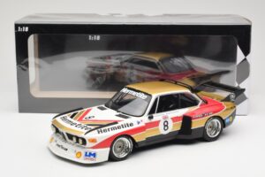 BMW 3.5 CSL E9 Hermetite #8 J. Fitzpatrick / T. Walkinshaw 1000 km Nurburgring 1976 Minichamps 1:18 155762608 Kovina – slika 6 od 6