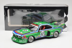 BMW 3.5 CSL E9 Schnitzer #43 D. Quester / A. Krebs 24 Hours of Le Mans 1976 Minichamps 1:18 155762643 Kovina – slika 6 od 6