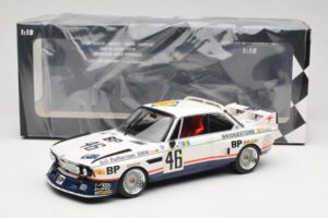 BMW 3.5 CSL E9 #46 Team Brock P. Brock / F. Muir / J. Aubriet 24 Hours of Le Mans 1976 Minichamps 1:18 153762646 Kovina – slika 6 od 6