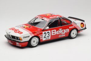 BMW 635 CSi E24 Belga Juma Racing M. Winkelhock / T. Regout 24 Hours of Spa 1985 Minichamps 1:18 155852523 Kovina