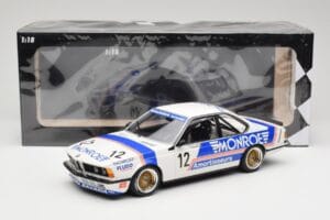 BMW 635 CSi E24 #12 C. Ballot-Léna / Deyne 500km Monza 1985 Minichamps 1:18 155852512 Kovina – slika 6 od 6