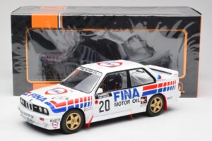 BMW E30 M3 #20 M. Duez / A. Lopes 1000 Lakes Rally 1989 IXO 1:18 18RMC132 Kovina – slika 6 od 6