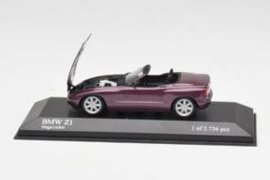 BMW Z1 E30 Vijolična Metalik Minichamps 1:43 400020101 Kovina – slika 4 od 5