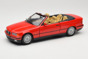 BMW 3 Series E36 Kabriolet Rdeč UT Models 1:18 BMW005 Kovina