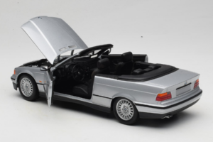 BMW 3 Series E36 Kabriolet Srebrn UT Models 1:18 BMW008 Kovina – slika 5 od 8
