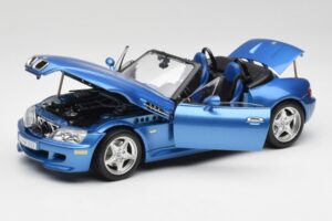 BMW Z3 E36 M Roadster Estoril Blue Bburago 1:18 3349-M1 Kovina – slika 2 od 8