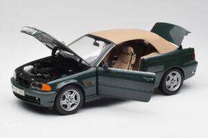 BMW 3 E46 Kabriolet Zelena Kyosho 1:18 80430009757 Kovina – slika 2 od 8