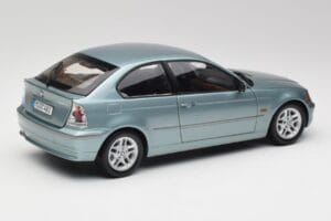 BMW 325Ti E46 Compact Svetlo Modra Metalik Kyosho 1:18 80430024439 Kovina – slika 3 od 8
