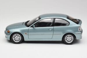 BMW 325Ti E46 Compact Svetlo Modra Metalik Kyosho 1:18 80430024439 Kovina – slika 4 od 8