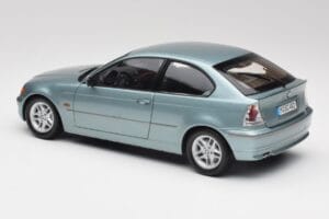 BMW 325Ti E46 Compact Svetlo Modra Metalik Kyosho 1:18 80430024439 Kovina – slika 7 od 8