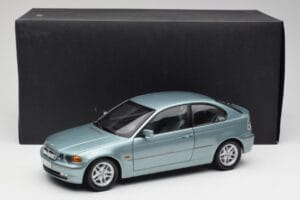 BMW 325Ti E46 Compact Svetlo Modra Metalik Kyosho 1:18 80430024439 Kovina – slika 8 od 8