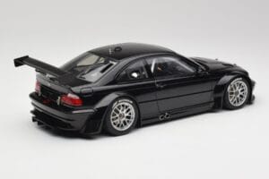 BMW M3 GTR E46 Plain Body Jet Črn AUTOart 1:18 80447 Kovina – slika 2 od 6