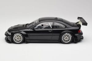 BMW M3 GTR E46 Plain Body Jet Črn AUTOart 1:18 80447 Kovina – slika 3 od 6