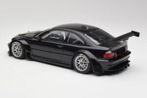 BMW M3 GTR E46 Plain Body Jet Črn AUTOart 1:18 80447 Kovina – slika 5 od 6