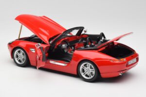 BMW Z8 E52 Roadster Svetlo Rdeč Bburago 1:18 12032 Kovina – slika 5 od 8