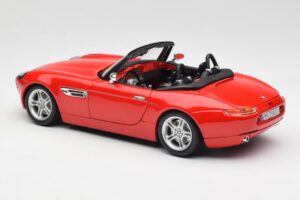 BMW Z8 E52 Roadster Svetlo Rdeč Bburago 1:18 12032 Kovina – slika 7 od 8
