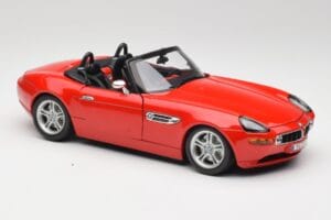 BMW Z8 E52 Rdeč Bburago 1:18 Z8001 Kovina – slika 6 od 8