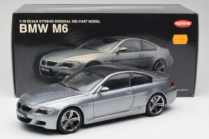 BMW M6 E63 Silver Siv Kyosho 1:18 08703GR Kovina – slika 8 od 8