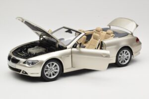 BMW 6 Series E64 Cabriolet Mineral Silver Metallic Kyosho 1:18 80430153437 Kovina – slika 2 od 9