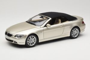 BMW 6 Series E64 Cabriolet Mineral Silver Metallic Kyosho 1:18 80430153437 Kovina – slika 3 od 9