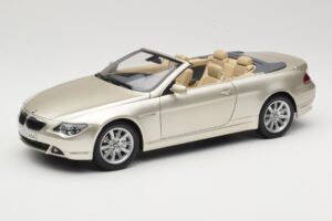 BMW 6 Series E64 Cabriolet Mineral Silver Metallic Kyosho 1:18 80430153437 Kovina