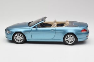 BMW 6 E64 Kabriolet Svetlo Modra Kyosho 1:18 80430153440 Kovina – slika 4 od 8
