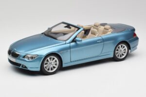 BMW 6 E64 Kabriolet Svetlo Modra Kyosho 1:18 80430153440 Kovina