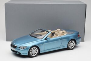 BMW 6 E64 Kabriolet Svetlo Modra Kyosho 1:18 80430153440 Kovina – slika 8 od 8