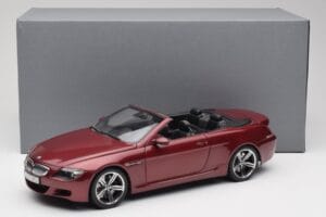 BMW M6 E64 Kabriolet Rdeč Kyosho 1:18 80430417423 Kovina – slika 8 od 8