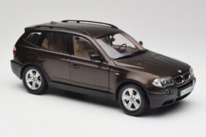 BMW X3 E83 3.0d Temno Rjav Metalik Kyosho 1:18 80430300736 Kovina – slika 6 od 8