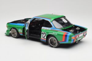 BMW 3.5 CSL E9 Gruppe 5 #12 H. Quester / G. Nilsson Zeltweg Winner 1976 Minichamps 1:18 180762012 Kovina – slika 5 od 8