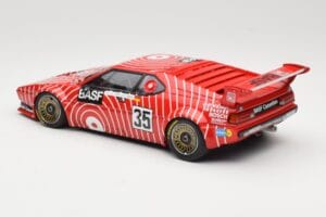 BMW M1 BASF GS Sport #35 H-J. Stuck / H. Heyer 6 Hours of Silverstone 1981 Minichamps 1:18 155812935 Kovina – slika 5 od 6