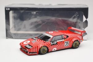 BMW M1 BASF GS Sport #35 H-J. Stuck / H. Heyer 6 Hours of Silverstone 1981 Minichamps 1:18 155812935 Kovina – slika 6 od 6