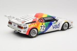 BMW M1 #72 BMW France Zol Auto B. Rousselot / J. Servanin 24 Hours of Le Mans 1981 Minichamps 1:18 180812972 Kovina – slika 3 od 8