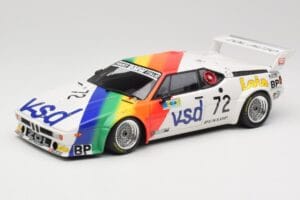 BMW M1 #72 BMW France Zol Auto B. Rousselot / J. Servanin 24 Hours of Le Mans 1981 Minichamps 1:18 180812972 Kovina