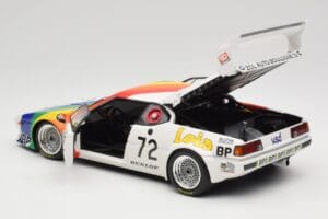 BMW M1 #72 BMW France Zol Auto B. Rousselot / J. Servanin 24 Hours of Le Mans 1981 Minichamps 1:18 180812972 Kovina – slika 5 od 8