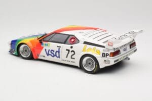BMW M1 #72 BMW France Zol Auto B. Rousselot / J. Servanin 24 Hours of Le Mans 1981 Minichamps 1:18 180812972 Kovina – slika 7 od 8