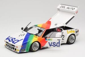 BMW M1 #72 BMW France Zol Auto B. Rousselot / J. Servanin 24 Hours of Le Mans 1981 Minichamps 1:18 180812972 Kovina – slika 8 od 8