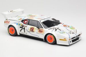 BMW M1 #83 Danner Bayern C. Danner / L. Oberndorfer 24 Hours of Le Mans 1981 Minichamps 1:18 80430306592 Kovina – slika 6 od 8