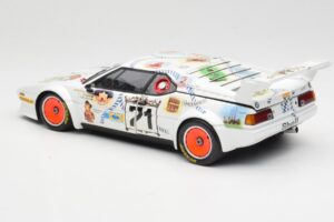 BMW M1 #83 Danner Bayern C. Danner / L. Oberndorfer 24 Hours of Le Mans 1981 Minichamps 1:18 80430306592 Kovina – slika 7 od 8