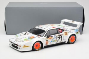 BMW M1 #83 Danner Bayern C. Danner / L. Oberndorfer 24 Hours of Le Mans 1981 Minichamps 1:18 80430306592 Kovina – slika 8 od 8