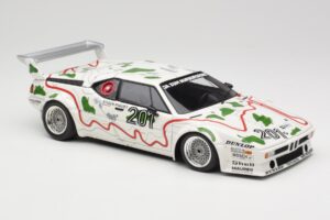 BMW M1 Procar #201 BMW Motorsport H. Stuck / N. Piquet 1000km Nürburgring 1980 Minichamps 1:18 180802901 Kovina – slika 6 od 8