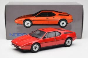 BMW M1 Rdeč Norev 1:18 183220 Kovina – slika 8 od 8