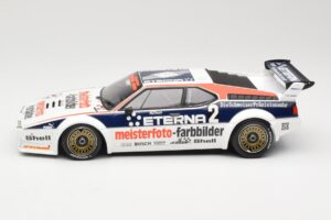 BMW M1 Schnitzer #2 H-J. Stuck Winner Deutsche Automobil Rennsport Trophy Zolder 1982 Minichamps 1:18 155822902 Kovina – slika 3 od 6