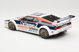 BMW M1 Schnitzer #2 H-J. Stuck Winner Deutsche Automobil Rennsport Trophy Zolder 1982 Minichamps 1:18 155822902 Kovina – slika 5 od 6