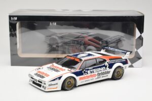 BMW M1 Schnitzer #2 H-J. Stuck Winner Deutsche Automobil Rennsport Trophy Zolder 1982 Minichamps 1:18 155822902 Kovina – slika 6 od 6